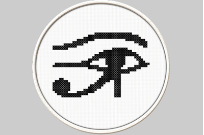 Horus eye  - PDF Downloadable Printable Cross Stitch Pattern