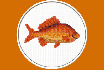 Goldfish - PDF Downloadable Printable Cross Stitch Pattern