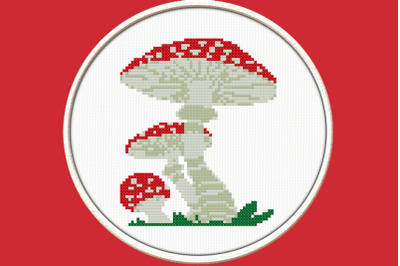 Amanita - PDF Downloadable Printable Cross Stitch Pattern