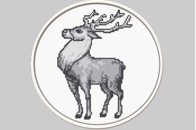 Reindeer - PDF Downloadable Printable Cross Stitch Pattern