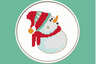 Little Snowman - PDF Downloadable Printable Cross Stitch Pattern