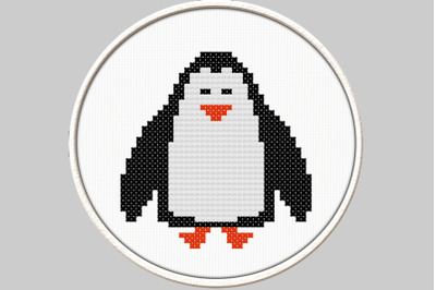 Toy Penguin - PDF Downloadable Printable Cross Stitch Pattern