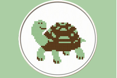 Toy Turtle - PDF Downloadable Printable Cross Stitch Pattern