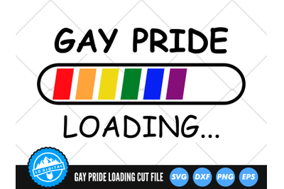 Gay Pride Loading SVG | Pride 2022 Cut File | LGBTQ SVG