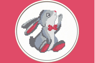 Plush Bunny - PDF Downloadable Printable Cross Stitch Pattern