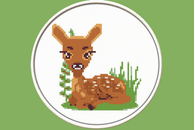 Fawn - PDF Downloadable Printable Cross Stitch Pattern