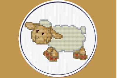 Little Sheep - PDF Downloadable Printable Cross Stitch Pattern