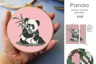 Cross stitch pattern &quot;Panda&quot;.