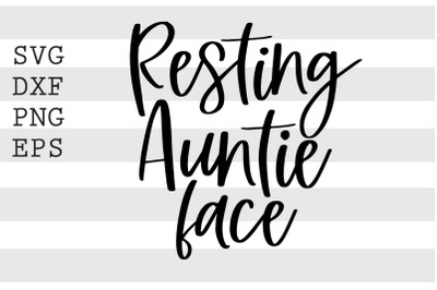 Resting auntie face SVG