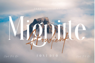 Mignitte &amp; Houdient Duo Font