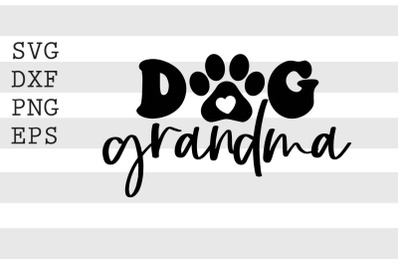 Dog grandma SVG