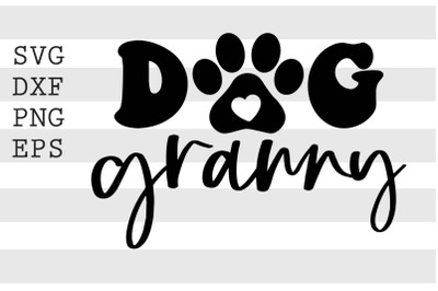 Dog granny SVG