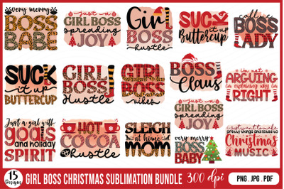 Girl Boss Christmas Sublimation Bundle