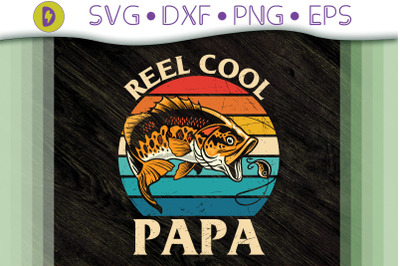 Reel Cool Papa Fishing Design