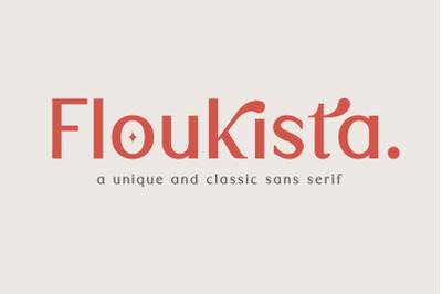 Floukista | Classic and Unique Sans Serif font