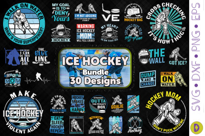 IceHockey Bundle. 30 Designs