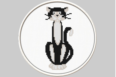 Black Cat - PDF Downloadable Printable Cross Stitch Pattern