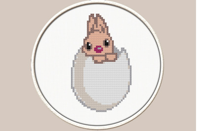 Easter Bunny - PDF Downloadable Printable Cross Stitch Pattern