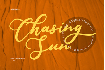 Chasing Sun Script Font