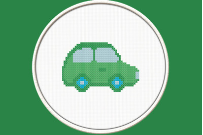 Toy Car - PDF Downloadable Printable Cross Stitch Pattern