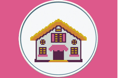 White House - PDF Downloadable Printable Cross Stitch Pattern