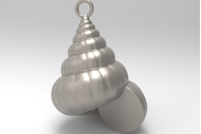 Cockleshell - Mollusc Charm 3D Model - 3D Printing Pendant