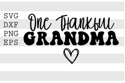 One thankful grandma SVG