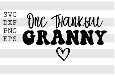 One thankful granny SVG