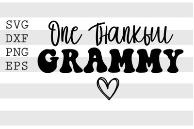 One thankful grammy SVG