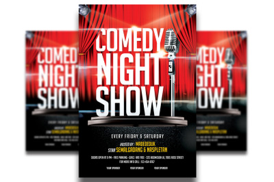 Comedy Show Flyer Template
