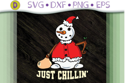 Just Chillin&#039; Chilling Snowman