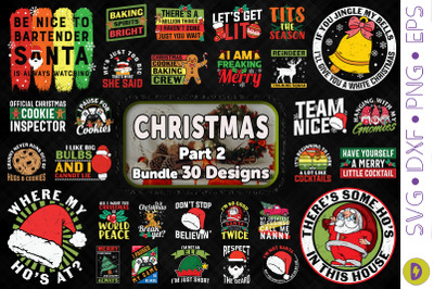 Christmas Bundle. 30 Designs Part 2