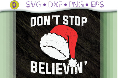 Don&#039;t Stop Believing Christmas Santa