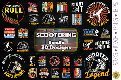 Scooter Bundle. 30 Designs