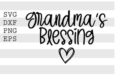 Grandma&#039;s blessing SVG