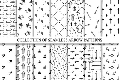 Drawing arrow seamless patterns
