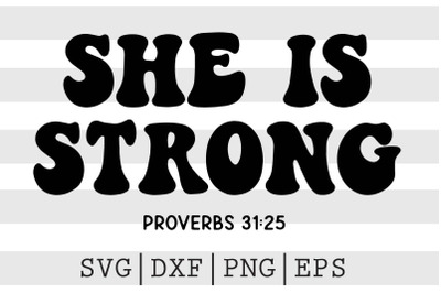 She is strong SVG