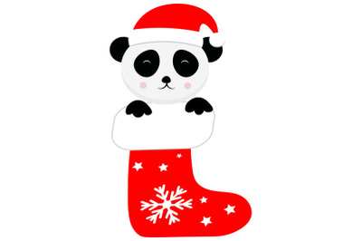 Christmas svg, christmas panda svg, panda Cricut , panda Cut Files, pa