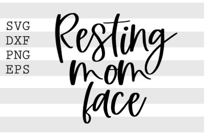 Resting mom face SVG