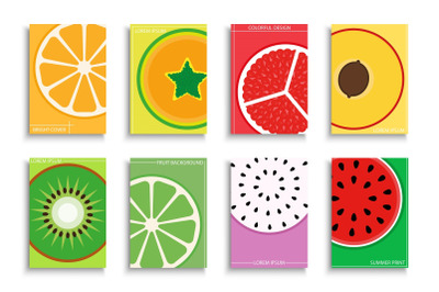 Bright fruit posters - summer covers