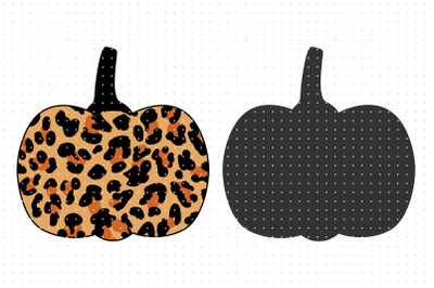 Leopard Pattern Pumpkin SVG