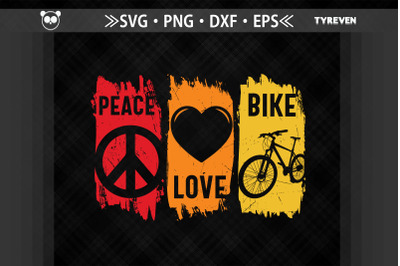 Retro Peace Love Bike