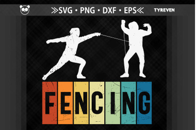 Retro Vintage Fencing