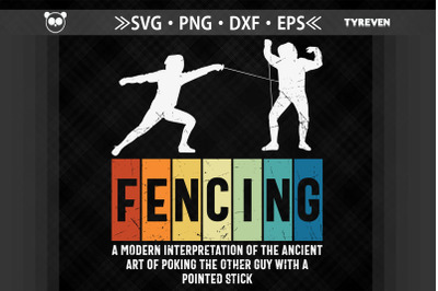 Fencing Funny Fencer Design