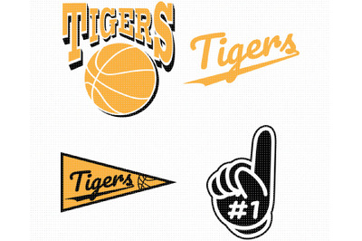 Tigers Basketball SVG