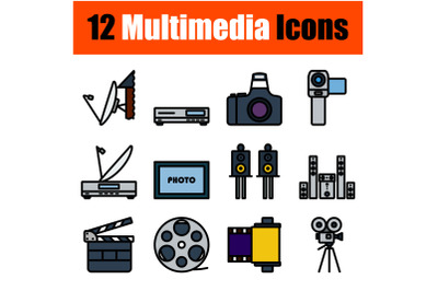 Multimedia Icon Set