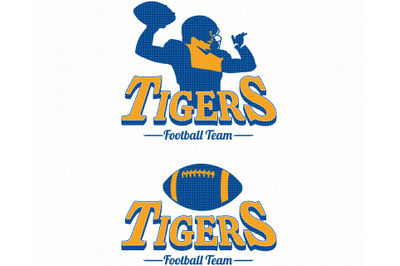 Tigers Football Team SVG