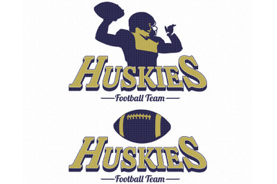 huskies football team SVG