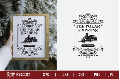 The Polar Express SVG, Christmas Signs Graphic Template