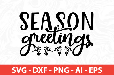 Season Greetings SVG